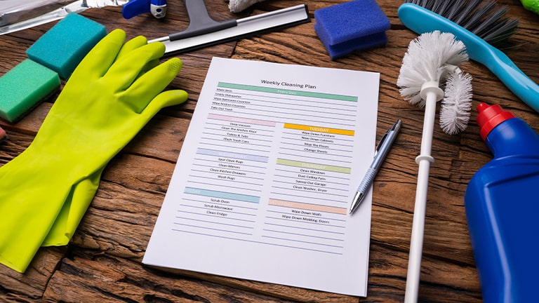 How To Create a Daily, Weekly, and Monthly House Cleaning Schedule