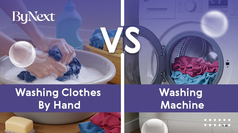 Washing Clothes By Hand vs. Washing Machine